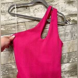 One Shoulder One Piece Swimwear
